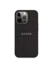 GUHCP13XPSASBBK Guess PU Leather Saffiano Case for iPhone 13 Pro Max Black