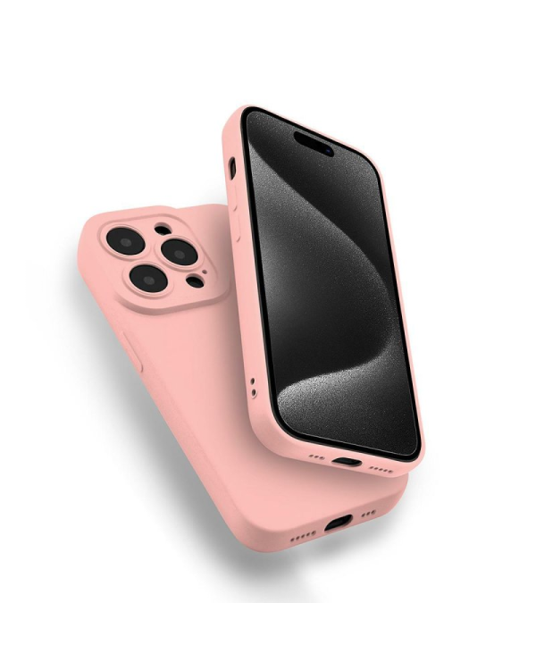 Fusion Softy прочный силиконовый чехол для Apple iPhone 15 Plus розовый