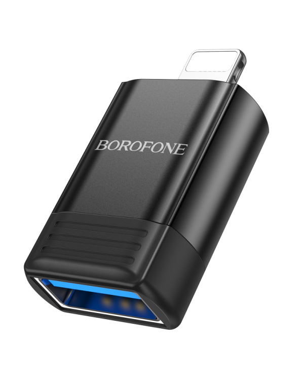 Дополнительное изображение книги «Borofone Adapter BV18 - Lightning to USB - black»
