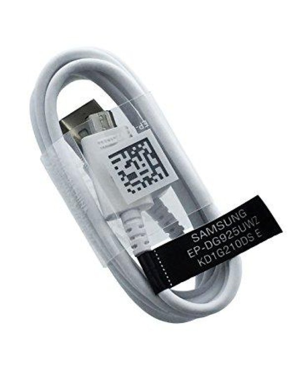 Samsung EP-DG925UWE  G920 G925 S6 Универсальный Micro USB дата кабель 1m Белый (OEM)