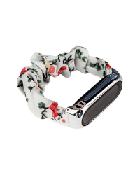 Ремешок для часов Fusion Cloth для Xiaomi Mi Band 3 / 4 / 5 / 6 белый