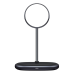 Baseus 2in1 wireless Qi charger / magnetic braket wireless Qi charger for MagSafe 10W black (WXSW-C01)