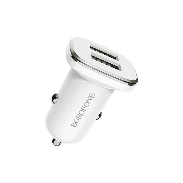 Borofone Car charger BZ12 Lasting Power - 2xUSB - 2,4A white Borofone Car charger BZ12 Lasting Power - 2xUSB - 2,4A white
