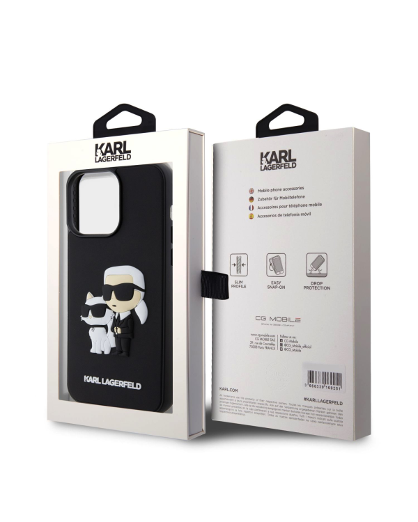 Дополнительное изображение книги «Karl Lagerfeld 3D Rubber Karl and Choupette Case for iPhone 15 Pro Max Black»