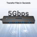 Ugreen CM219 HUB with 4 USB-A 3.0 ports and USB-A 3.0 cable - black