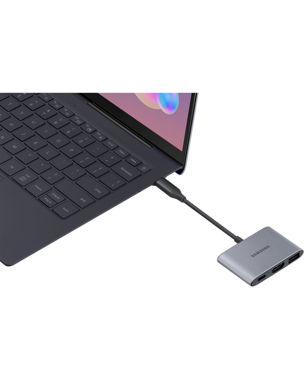 Samsung USB-C Multiport Адаптер / USB 3.1 / HDMI 4K / USB-C / Серебряный