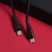 Дополнительное изображение книги «Maxlife MXUC-08 cable USB-C - USB-C 1,0 m 60W black nylon»