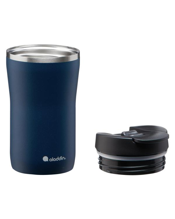 Термокружка Cafe Thermavac Leak-Lock 0.25L нержавеющая сталь темно-синяя