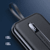 Joyroom Linglong power bank 10000mAh 20W Power Delivery Quick Charge USB | USB Type C | built-in USB Type C cable black (JR-L001 black)