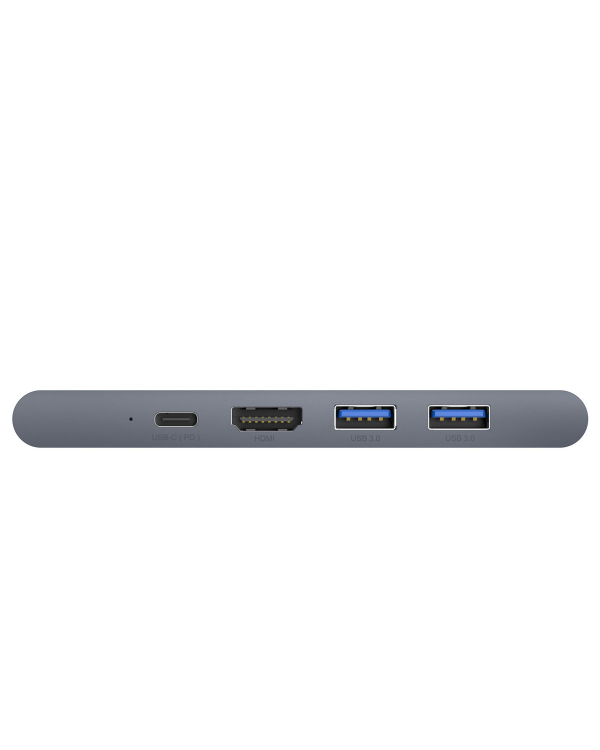 Baseus CAHUB-L0G 7 in 1 Приставка для MacBook | HDMI | 2 x USB 3.0 | USB-C | RJ45 | SD | Micro SD Thunderbolt C+