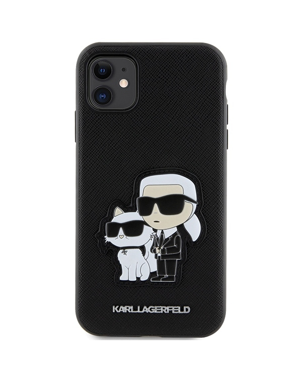 Karl Lagerfeld PU Saffiano Karl and Choupette NFT Чехол для iPhone 11 черный