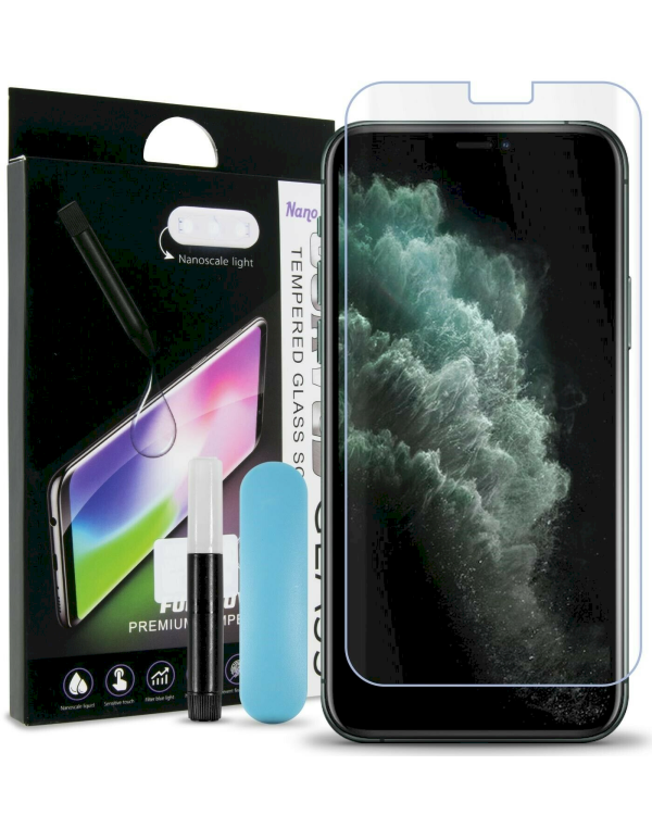 Fusion UV 9H Защитное стекло + Эко Клей + Лампа для экрана Samsung G980 Galaxy S20