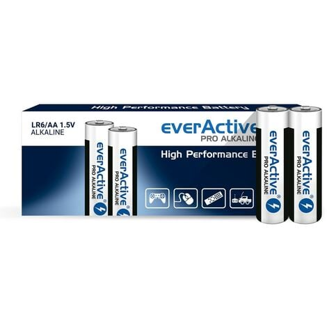 everActive Pro Alkaline  высокоэффективная батарейка LR6|AA 1.5V| 10шт