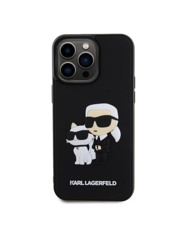 Дополнительное изображение книги «Karl Lagerfeld 3D Rubber Karl and Choupette Case for iPhone 15 Pro Max Black»