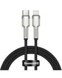 USB-C cable for Lightning Baseus Cafule, PD, 20W, 1m (black)