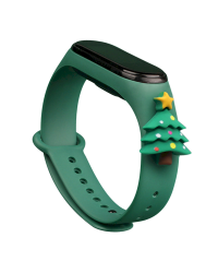 Fusion Xmas Christmas Tree ремешок для часов Xiaomi Mi Band 5 / Mi Band 6 зеленый