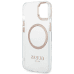 Guess Transparent MagSafe Compatible Case for iPhone 14 Plus Gold