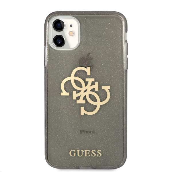 Обложка книги «GUHCN61PCUGL4GBK Guess TPU Big 4G Full Glitter Case for iPhone 11 Black»