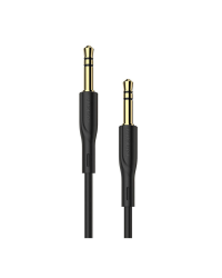 Borofone BL1 Премиум AUX провод 3.5 mm -> 3.5 mm 1m Черный