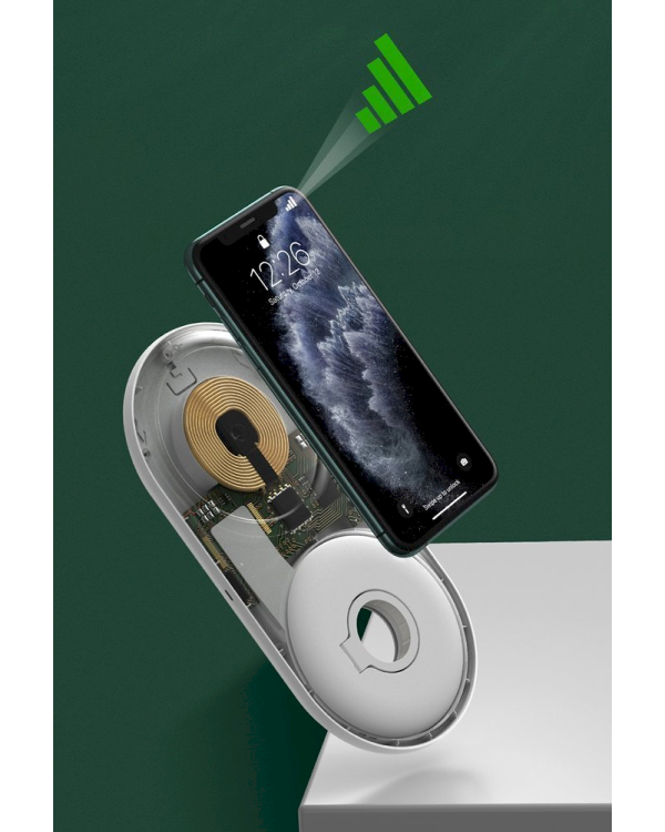 Baseus WXPL-B02 Быстрая Беспроводная Зарядка 9V / 2A / 7.5W / + USB-C Кабель / Белая