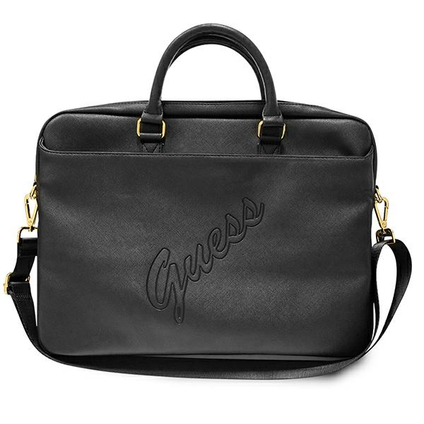 Guess Bag GUCB15PUSASBK 16 "black | black Saffiano Script