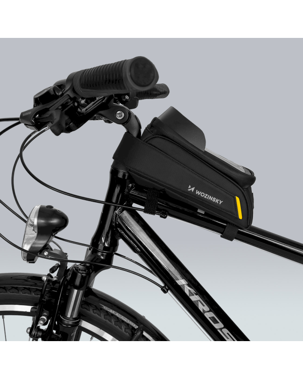 Wozinsky frame bike bag phone holder 1l black (WBB25BK)