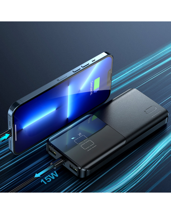 Joyroom power bank 15W 10000mAh PD QC3.0 AFC black (JR-T013)