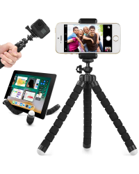 Fusion Tripod Гибкий штатив держатель для телефона черный