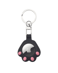 Fusion Cat Paw брелок для Apple AirTag с кольцом для ключей черный