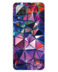 Fusion triangle силиконовый чехол для Samsung A125 Galaxy A12 синий - фиолетовый