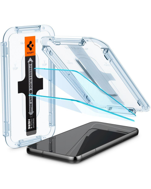 ТЕМПЕРИРОВАННОЕ СТЕКЛО Spigen GLAS.TR "EZ FIT" 2-PACK GALAXY S23+ PLUS CLEAR