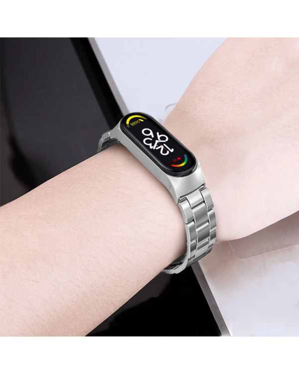 Дополнительное изображение книги «Tech-Protect Stainless bracelet for Xiaomi Mi Smart Band 7 | 7 NFC - black»