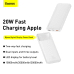 Powerbank Baseus Bipow 10000mAh, 20W (white)