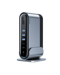 Baseus Working Station Three-Screen Multifunctional Type-C HUB Adapter (Dark gray)