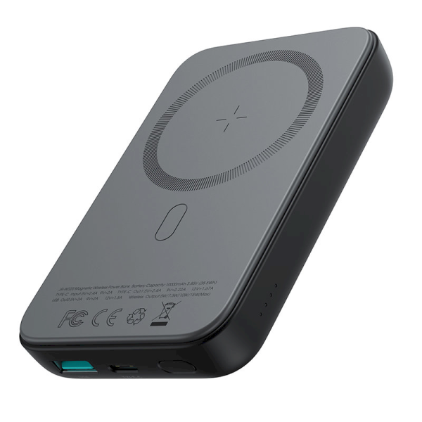Joyroom power bank 10000mAh 20W Power Delivery Quick Charge magnetyczna wireless Qi charger 15W for iPhone MagSafe compatible black (JR-W020 black)