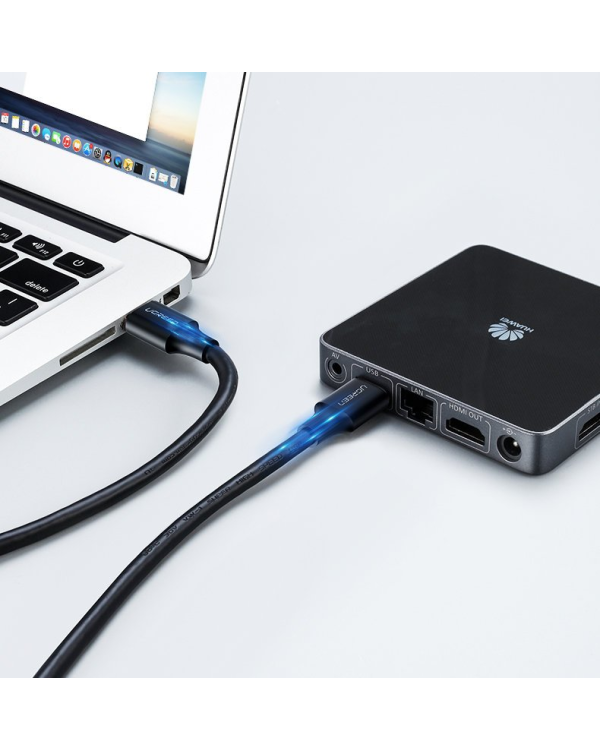 Кабель USB 2.0 M-M UGREEN US102, 0,5 м (черный)