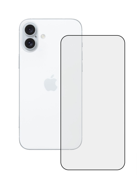 Fusion full glue 5D защитное стекло для экрана Apple iPhone 16 черное