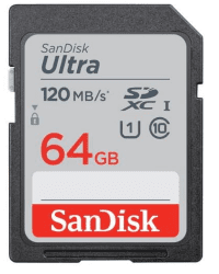 Memory card SanDisk Ultra SDXC 64GB 120 MB/s UHS-I (SDSDUN4-064G-GN6IN)