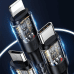 Дополнительное изображение книги «USAMS Kabel U71 3w1 1.2m 6A Fast Charge czarny|black (USB|USB-C na lightning|microUSB|USB-C) SJ511USB01 (US-SJ511)»