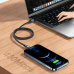 Дополнительное изображение книги «USAMS Kabel U71 USB-C na Lightning 2m 20W PD Fast Charge czarny|black SJ522USB01 (US-SJ522)»