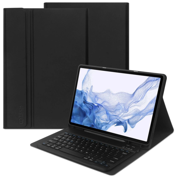 Tech-Protect SC Pen + Keyboard case with keyboard for Samsung Galaxy Tab S7+ | S8+ | S7 FE 12.4" - black