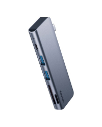 Baseus CAHUB-K0G хаб - разделитель 2 x USB 3.0 / power delivery USB-C черный