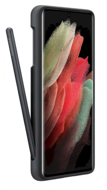 Обложка книги «EF-PG99PTB Samsung Silicone Cover + Pen EF-PG99P for Galaxy S21 Ultra Black»