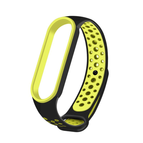 Fusion dots ремешок для часов Xiaomi Mi Band 5 / Mi Band 6 зеленый черный
