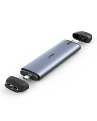 UGREEN CM298 M.2 SATA to USB-C 3.1 and USB-A adapter (grey)