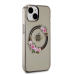 Guess PC|TPU Flowers Ring Glossy Logo MagSafe чехол для iPhone 14 черный