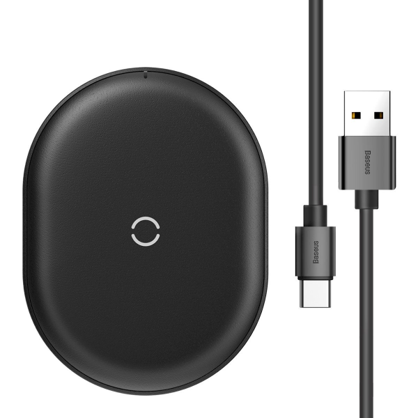 Baseus Cobble wireless induction charger, 15W (black)