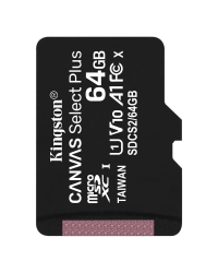 Kingston memory card 64GB microSDXC Canvas Select Plus cl. 10 UHS-I 100 MB|s