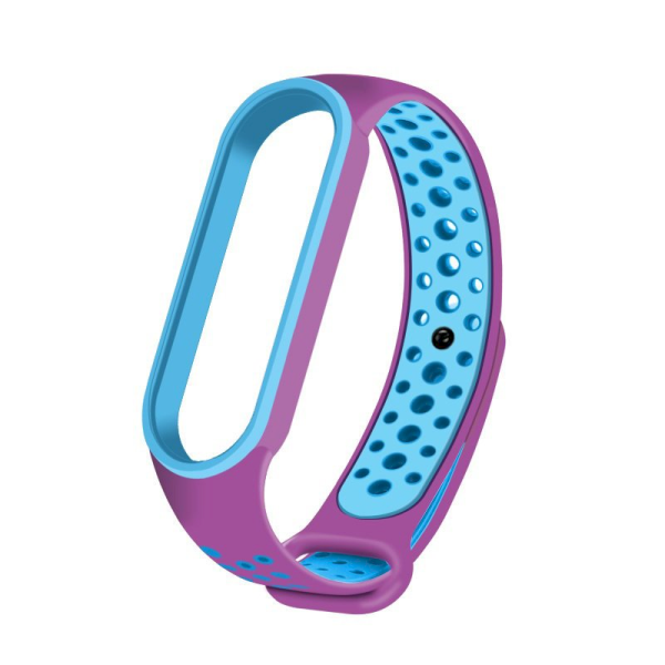 Fusion dots ремешок для часов Xiaomi Mi Band 5 / Mi Band 6 фиолетовый синий