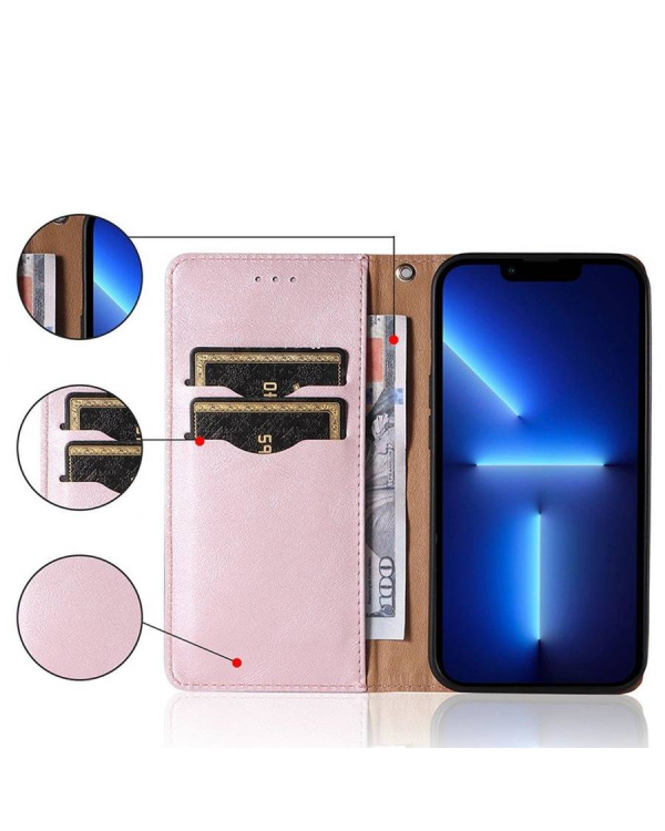 Fusion Magnet Strap книжка чехол + нить для Samsung A526 | A525 | A528 Galaxy A52 5G | A52 4G | A52s розовый
